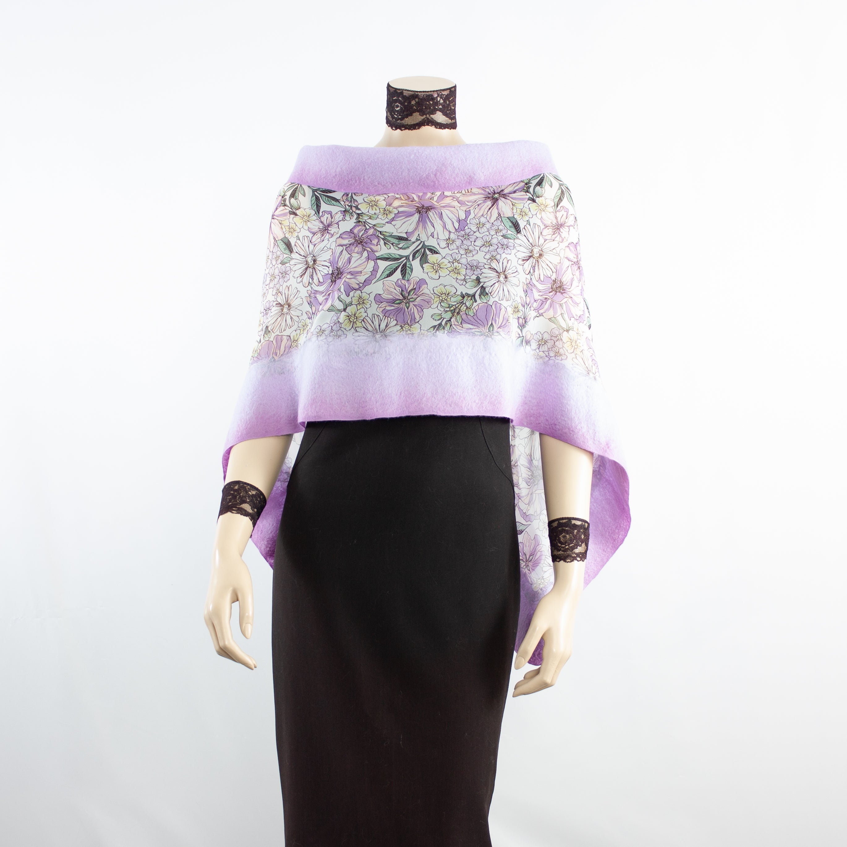 Linked turquoise scarf #140-74