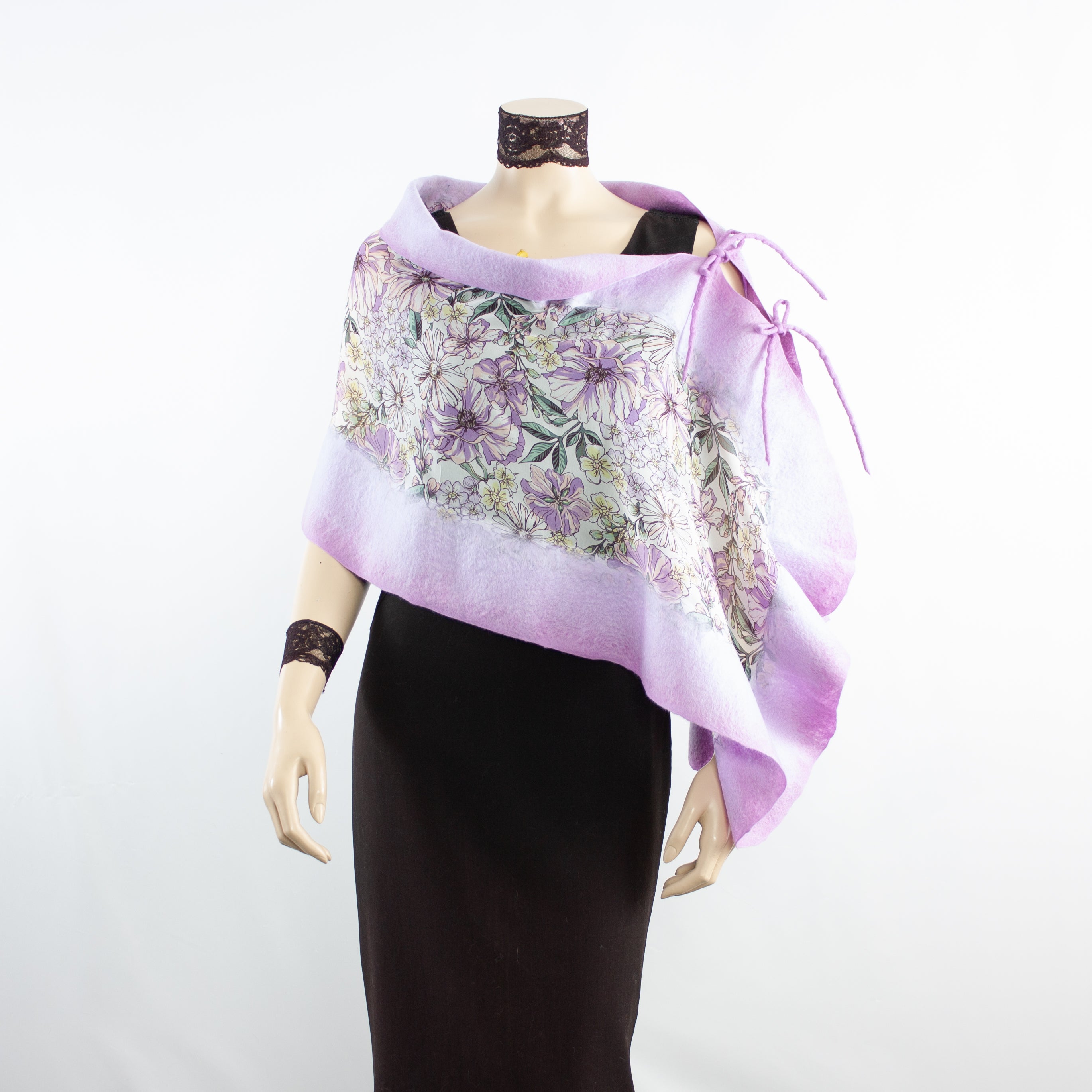 Linked turquoise scarf #140-74
