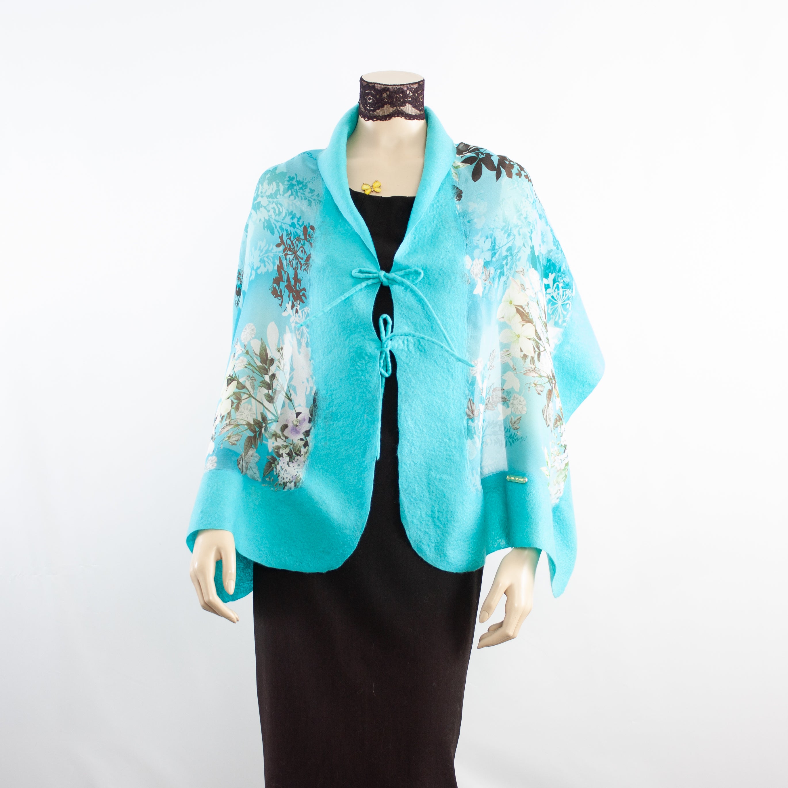 Linked  mountain landscape scarf #140-65