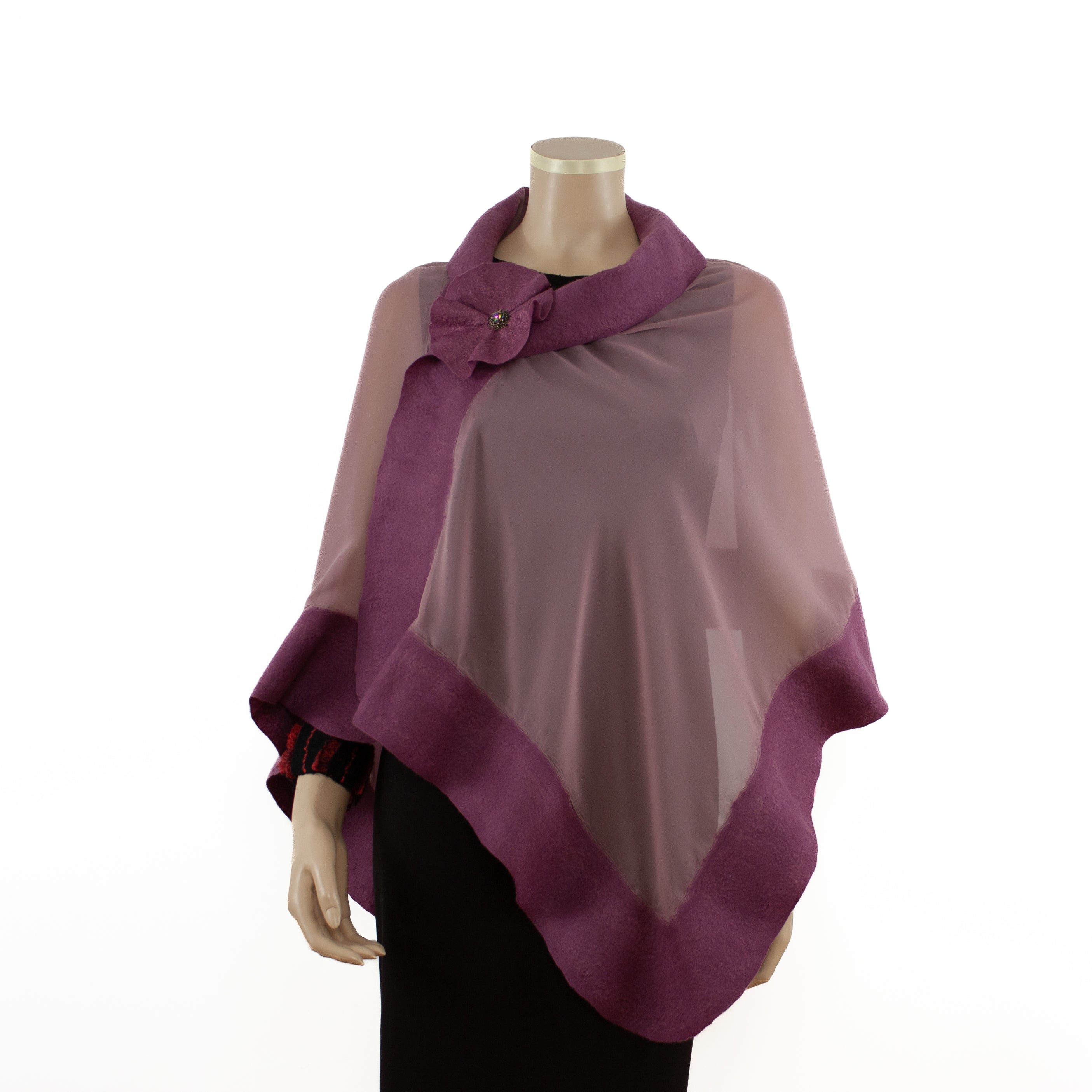 Onion unicolor silk shawl