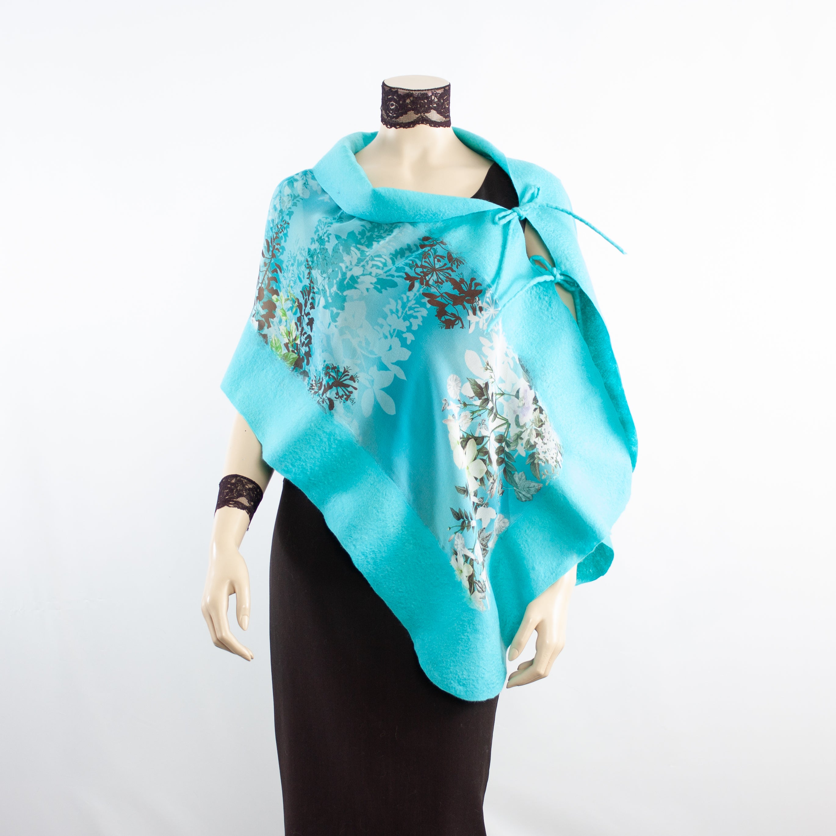 Linked  mountain landscape scarf #140-65