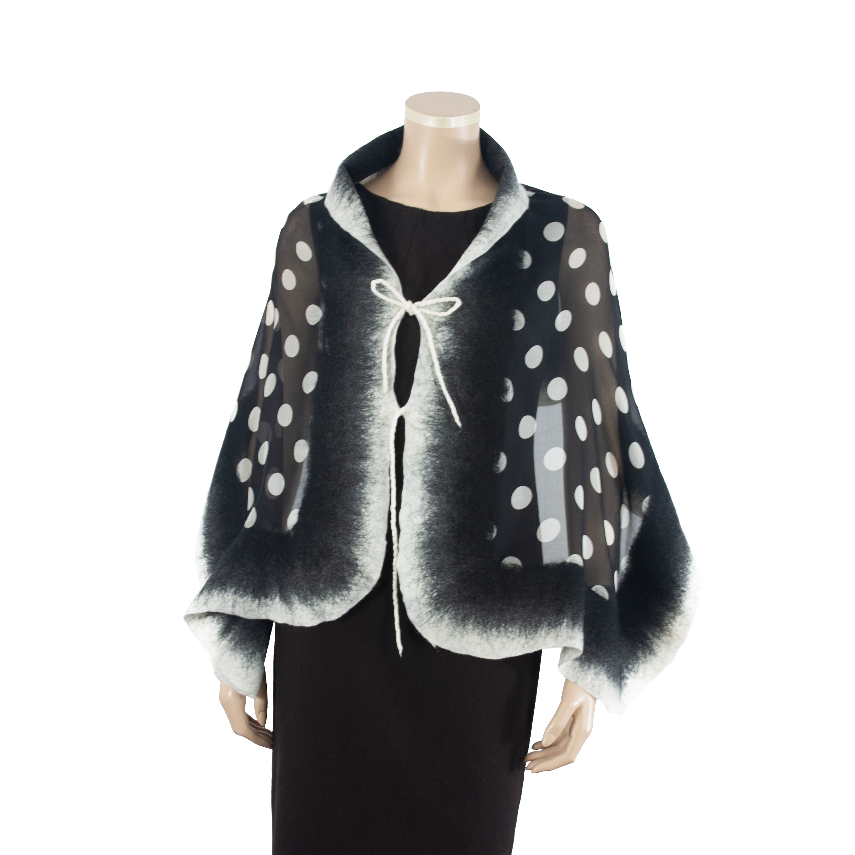 Linked  polka-dot scarf #140-46
