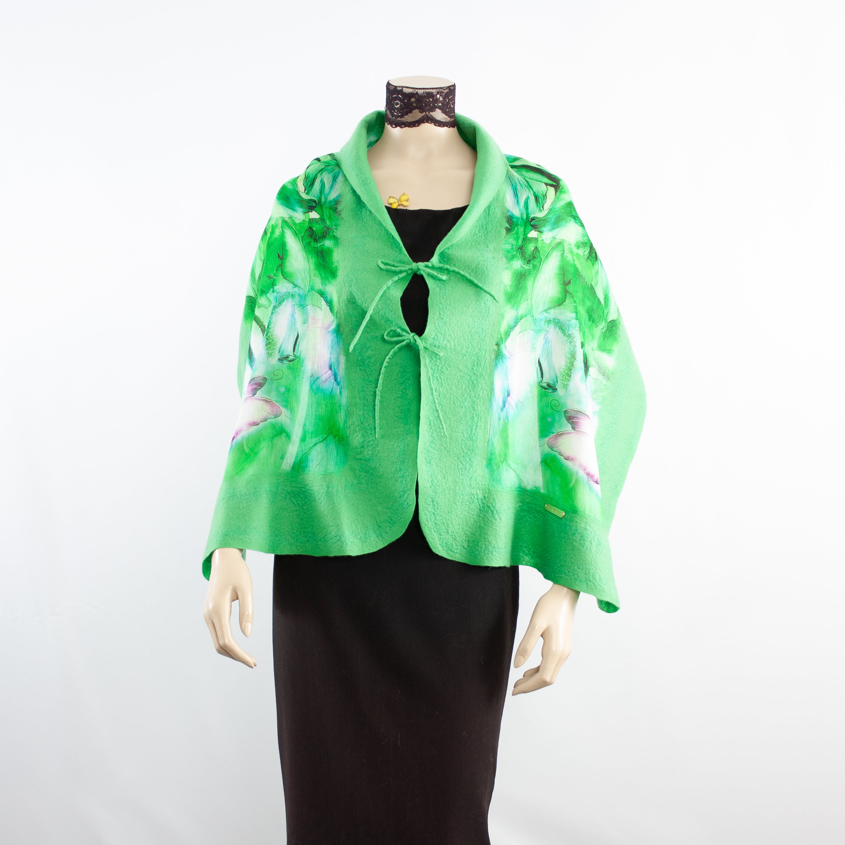 Linked Green Scarf #168-36
